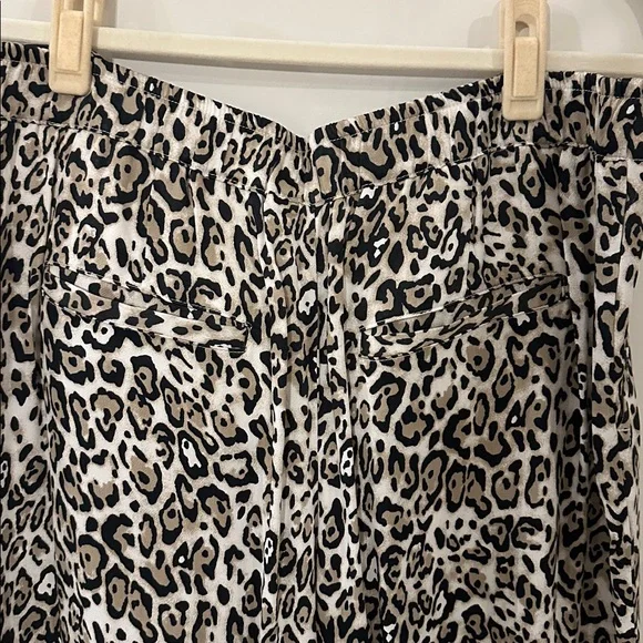 Maeve Animal Print wide leg pants - Picture 7 of 8